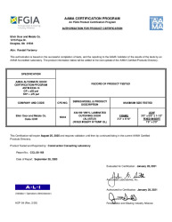 PR CERTIFICATE FL17996 R2 C CAC 19344 ELIXIR - 430-W9 OS DOOR (1B)  ASTM   JAN. 2021
