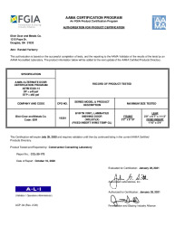 PR CERTIFICATE FL17996 R2 C CAC 19354 ELIXIR - BVIF7N IS DOOR (1B)  ASTM   JAN. 2021