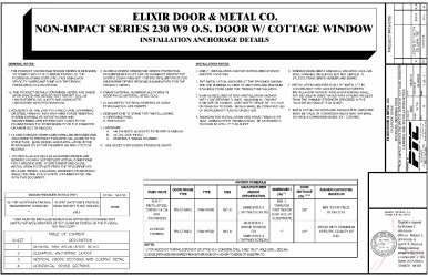 PR INSTL DOCS FL17996 R1 II ELIX0033 REV A SERIES 230 W9 SS