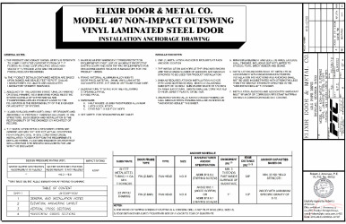 PR INSTL DOCS FL17996 R1 II ELIX0052 REV-A OS MODEL 407 SS
