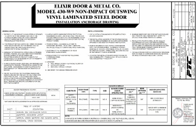 PR INSTL DOCS FL17996 R1 II ELIX0053 REV-A OS MODEL 430-W9 SS