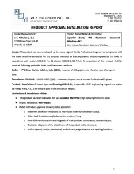 PR TECH DOCS FL18004 R2 AE EVALUATION REPORT - 400 CASEMENT NI - SS