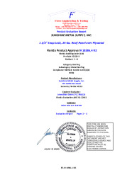 PR TECH DOCS FL18386 R2 AE FL 18386.4SL 150 24 GA. OVER PLYWOOD HVHZ SEALED