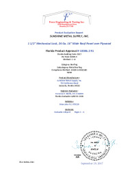 PR Instl Docs FL18386 R1 II ML 150 24 Ga. over Plywood HVHZ eval