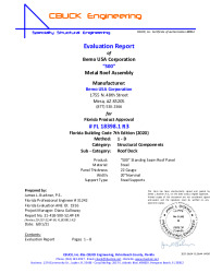 PR INSTL DOCS FL18398 R3 II 1 500 22OR24GASTEELONSTEELSUPPORTS EVALREPORT
