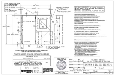 PR Instl Docs FL18463 R2 II 15-69 RevA TIOGA-SPARTAN OS DOUBLE STEEL DOORS ss