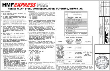PR Instl Docs FL18506 R3 II HMF0005 Rev1 HVHZ-CommercialDoor ss