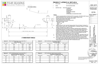 PR Instl Docs FL19131 R1 II 2017 Four Seasons Aluminum Riser Panels Install DWG