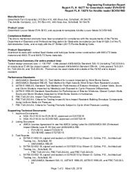 PR Instl Docs FL19277 R3 II 19277 EVH-501D PE Eval Report 4-18-2019