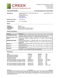 PR TECH DOCS FL19569 R1 AE MSA15003.1 2017 FBC EVALUATION REPORT BUR (HVHZ) FINAL