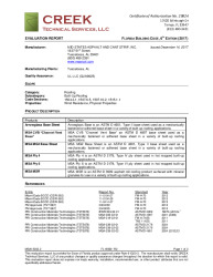 PR INSTL DOCS FL19569 R2 II MSA15003.2 2017 FBC EVALUATION REPORT BUR (HVHZ) FINAL