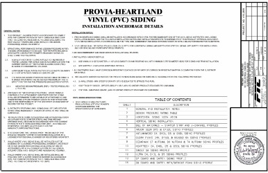 PR INSTL DOCS FL19598 R1 II HSL0020 REV0 SIDING