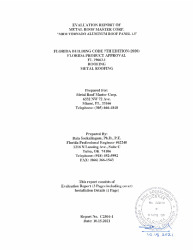PR Instl Docs FL19663 R0 II EvaluationReportC2504 1