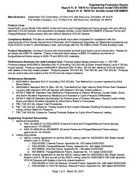 PR Instl Docs FL19676 R3 II 19676 K6746MDE PE Eval Report 4-13-2021