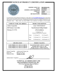PR CERTIFICATE FL19703 R5 C CAC NI012909.01-R5 150-160 HS W-FIN