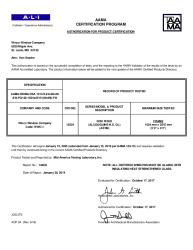 PR CERTIFICATE FL19710 R1 C CAC AAMA 3250 FX-AW PG120 FW 01 23
