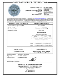PR CERTIFICATE FL19733 R3 C CAC NI013004.03-R1