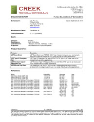 PR Instl Docs FL19903 R1 II USP16001.1 2017 FBC Evaluation Report BUR (HVHZ) final