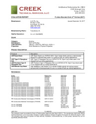PR Instl Docs FL19903 R2 II USP17001 2017 FBC Evaluation Report BUR nonHVHZ final