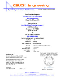 PR Instl Docs FL19999 R4 II 1 ZeeLock 032Alum 2pcClip WoodDeck EVALREPORT