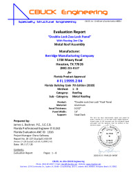 PR Instl Docs FL19999 R4 II 2 ZeeLock 032Alum 2pcClip SteelDeck EVALREPORT