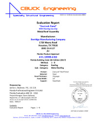 PR Instl Docs FL19999 R3 II 4 ZeeLock 24gaSteel 2pcClip SteelDeck EVALREPORT R3