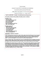 PR Instl Docs FL20069 R3 II FL20069 R3 II 06b. Duradek Tiledek Installation Instructions
