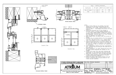 PR INSTL DOCS FL20100 R6 II ADW-08 8100 SH INSTALLATION INSTRUCTIONS FBC-MULLED FINLESS INSTALLATION