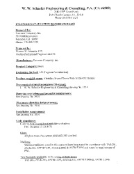PR TECH DOCS FL20102 R1 AE EVALUATION REPORT WWS-293