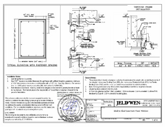 PR INSTL DOCS FL20117 R5 II SITELINE CLAD CS FX 42X60 SS 2016-06-16