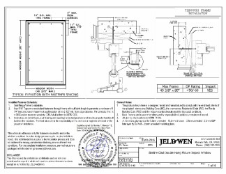 PR INSTL DOCS FL20119 R5 II SITELINE CLAD DH PW 49.375X80 SS 2016-06-16