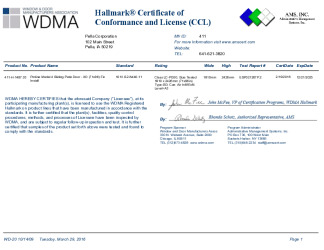 PR CERTIFICATE FL20123 R1 C CAC 411-H-1487-03