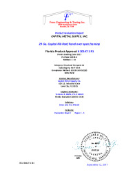 PR Instl Docs FL20147 R1 II 29 Ga. Capital Rib Roof Panel - secured