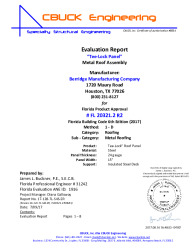 PR Instl Docs FL20321 R2 II 2 TeeLock 24gaSteel SteelDeck EVALREPORT R2