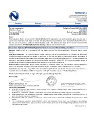 PR TECH DOCS FL20324 R5 AE 2021 06 14 FINAL ER TREMCO LARS A BIO FL20324-R5