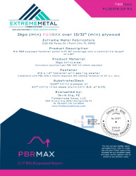 PR INSTL DOCS FL20378 R2 II 26GA PBRMAX PLYWOOD
