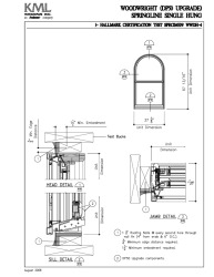 PR Instl Docs FL20442 R1 II Wood Wright Single Hung Test Specimens Install DrawingsDP50