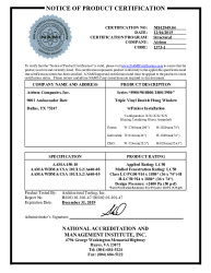 PR CERTIFICATE FL20473 R2 C CAC NI012949.04 8900 DH B8803.01