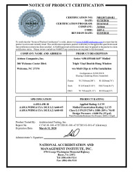 PR CERTIFICATE FL20473 R4 C CAC NI013073.08-R1 450-455-460-465 DH C1745.01