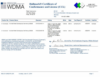 PR CERTIFICATE FL20532 R2 C CAC CCL 53X35 PG50