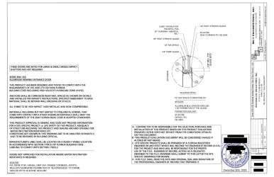 PR INSTL DOCS FL20701 R6 II SERIES ENV-350 ALUMINUM INSWING ENTRANCE DOOR (FLOOR CLOSURE) - L.M.I-SS