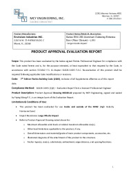 PR TECH DOCS FL20701 R6 AE EVALUATION REPORT-SS