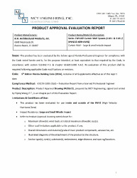 PR TECH DOCS FL20765 R1 AE EVALUATION REPORT SS 