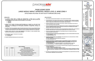 PR Instl Docs FL21091 R1 II PAN001 SS 2019-05-06