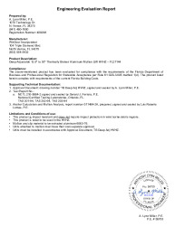 PR TECH DOCS FL21144 R3 AE TB DEEP ADJUSTABLE LMI HVHZ - ENG EVAL