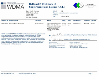 PR CERTIFICATE FL21152 R2 C CAC SIERRA 448 H 016 03 CCL (24)