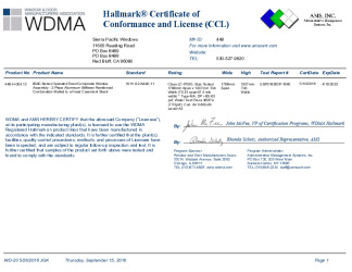 PR CERTIFICATE FL21154 R2 C CAC SIERRA 448-H-004.12 CCL