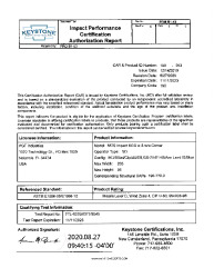 PR CERTIFICATE FL21179 R4 C CAC CERTIFICATION - 5570 2020