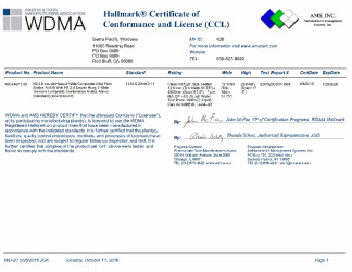 PR CERTIFICATE FL21193 R2 C CAC 436-H-671.30 CCL
