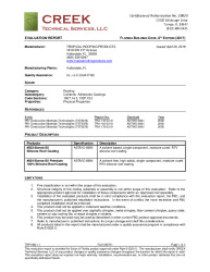 PR INSTL DOCS FL21392 R1 II TRP18001.1 2017 FBC EVAL REPORT COATINGS FINAL
